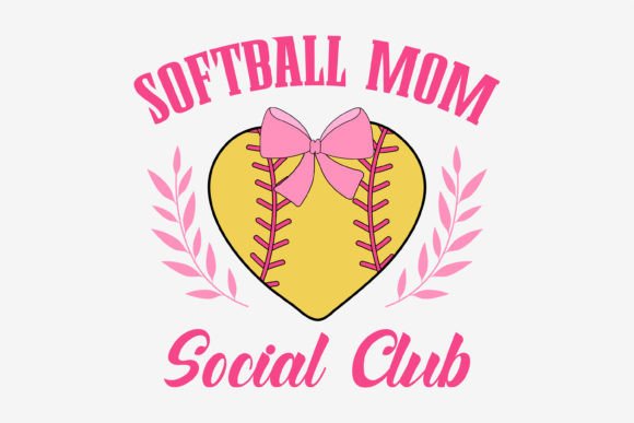A Vintage Coquette Design for Softball Mom Embroidery