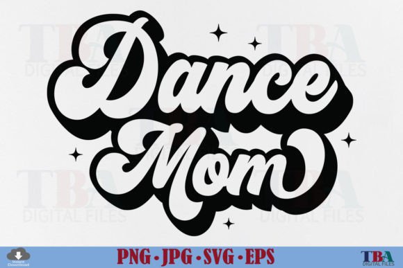 An Embroidery Designer's Take on the Retro Dancer Mama PNG