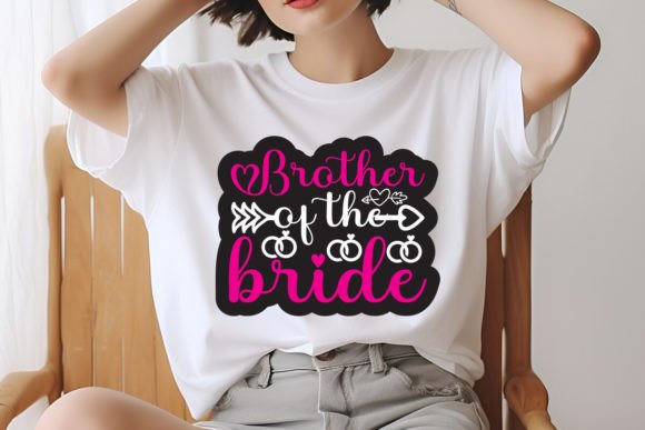 Brother of the Bride Sticker Design