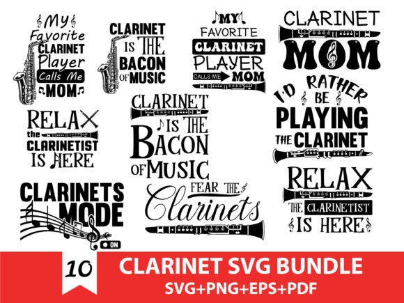 Clarinet Mom SVG Bundle