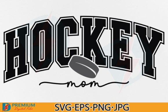 Hockey Mom SVG, Retro Hockey Mama PNG