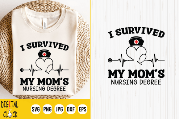 Nurse Graduation School Nursing Mom SVG
