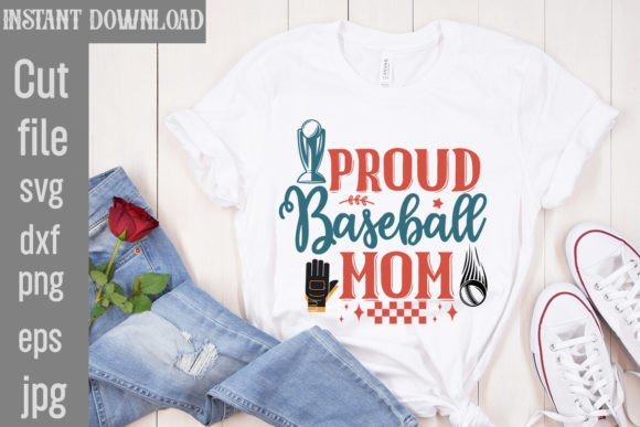 Proud Baseball Mom SVG Cut File