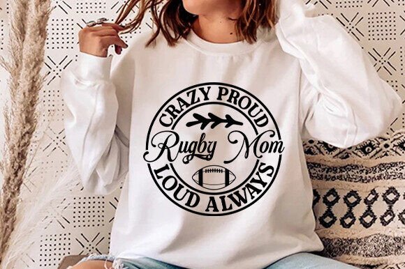 Rugby Mom SVG, Sports Mom SVG, Rugby Mom
