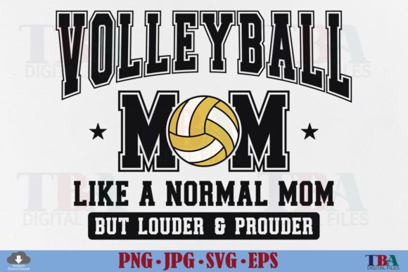 Volleyball Mom SVG, Loud and Proud Mama