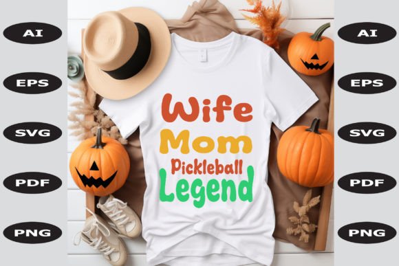 Wife Mom Pickleball Legend T-Shirt