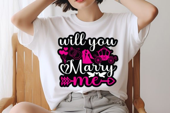 Will You Marry Me Sticker Design